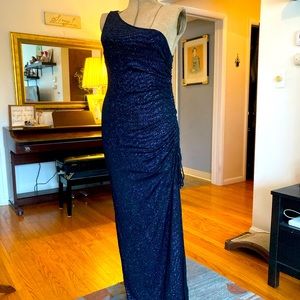 One shoulder ruched formal dress by Arianna